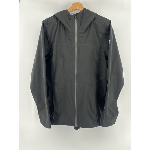 Kuhl Projekt Jacket Mens Small Black Waterproof Hooded Stretch Windbreaker - Picture 2 of 13
